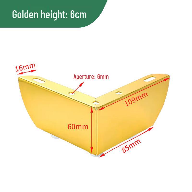 Nordic L-Shaped Metal Furniture Legs for Sofas, Tables, and Cabinets