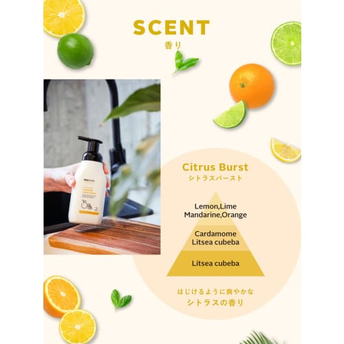 ecostore Foaming Hand Wash Pump [Citrus Burst] 250mL