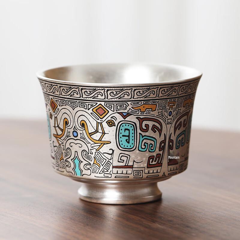 Chaxun Ceramic Gilded Silver Kung Fu Tea Cup
