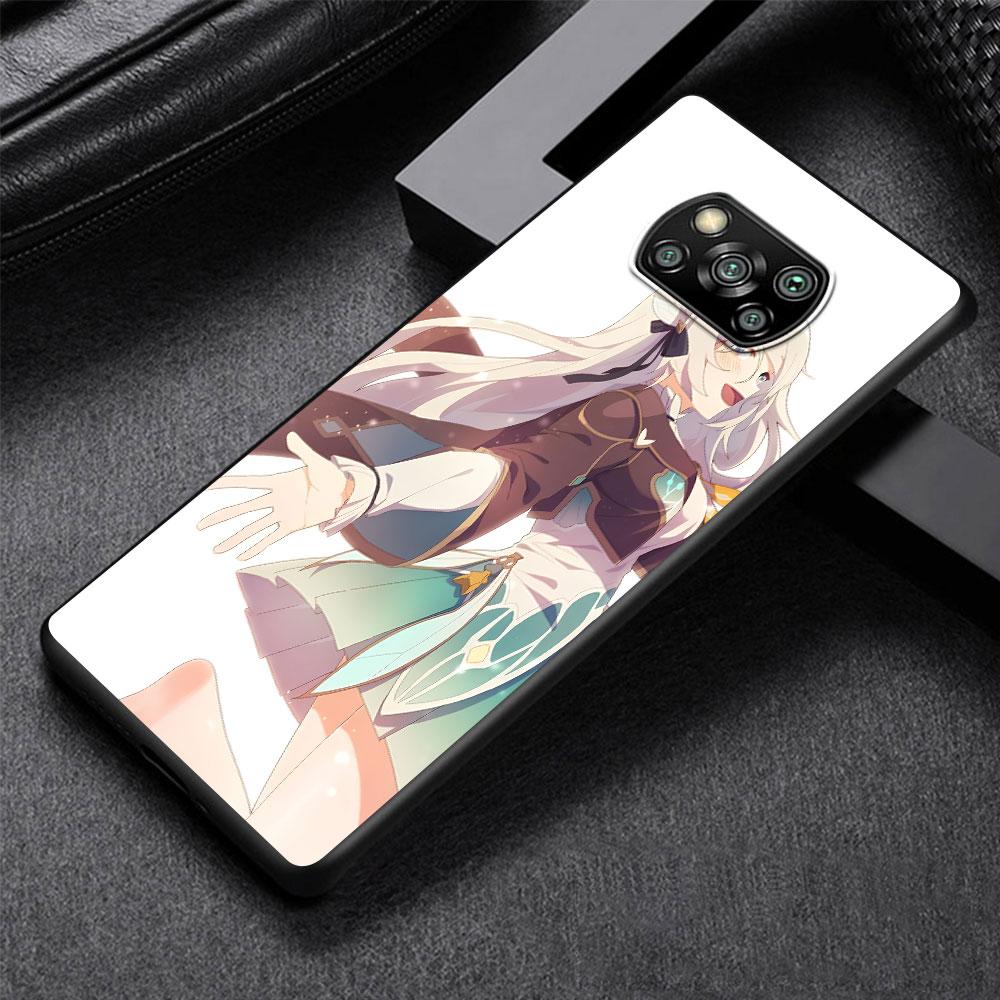 Firefly Honkai Star Rail Case for Xiaomi Poco M5s X3 NFC X5 F3 M4 M3 Pro Black Silicone Soft Phone Cover Coque