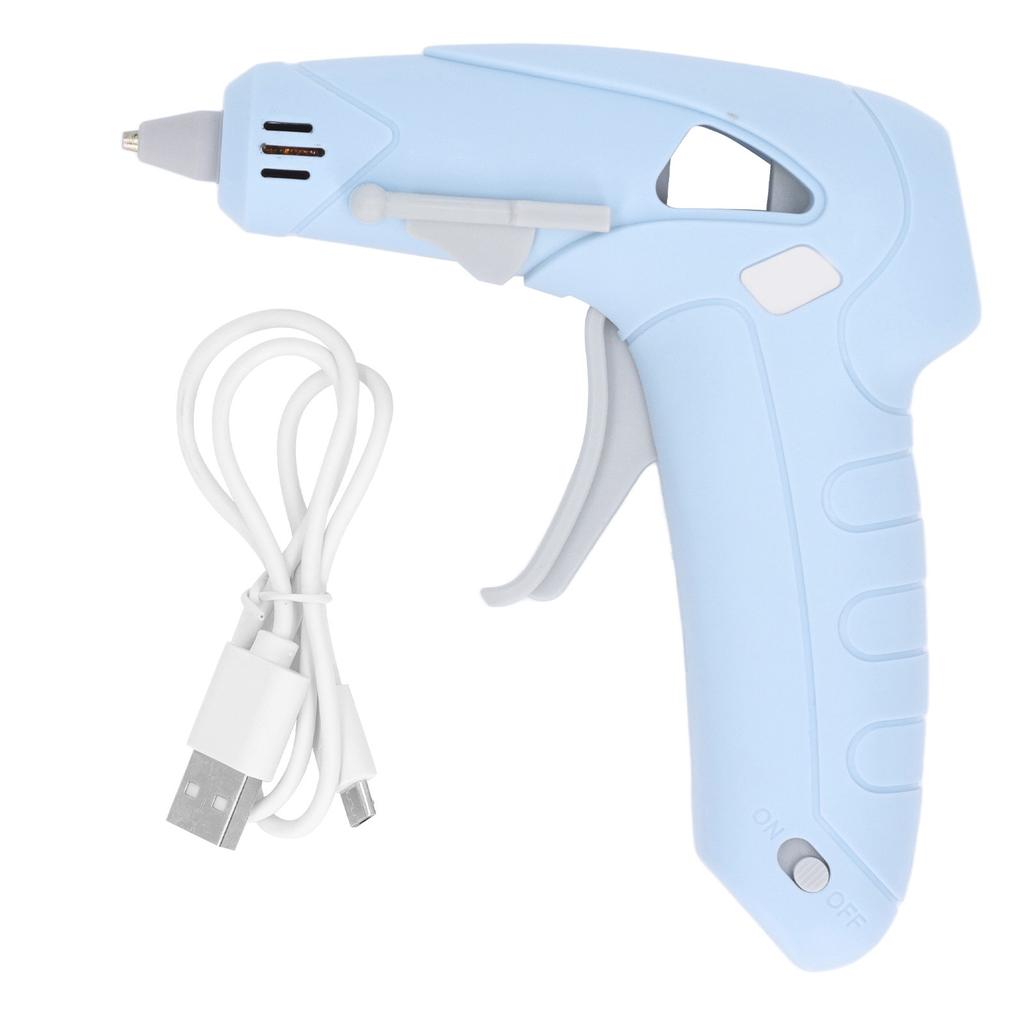 10W Cordless Hot Glue Gun Charging USB Manual 2200mAh Electric Glue Gun with Anti Scald Mouth for