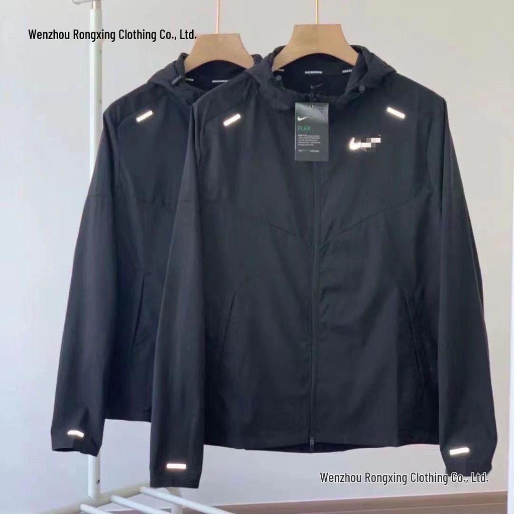 Men's Quick-Dry Hooded Windbreaker: Versatile, Lightweight, Sun-Protective Running Jacket