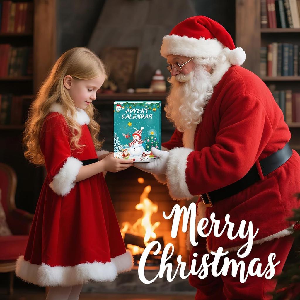 Vánoční kalendář, vhodný pro dívky i chlapce, obsahuje 24 dní jedinečných dárků odpočítávacích dnů