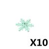 MOC Building Block Liquid Blood  Pool Milk Ice Cube Snowflakes Flame Candles Fire Campfire Accessories DIY Toy Model Bricks A041