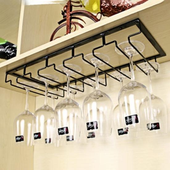 Soporte para copas de vino, soporte para colgar en la parte superior, organizador de soporte de exhibición para copas