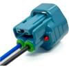 Automobil-Elektriksteckverbinder 2-Pin Automobil Front- und Nebelschlussleuchte pl;/UG Kabelbaum Buchse Elektronischer Stecker Blau Passend Kompatibel