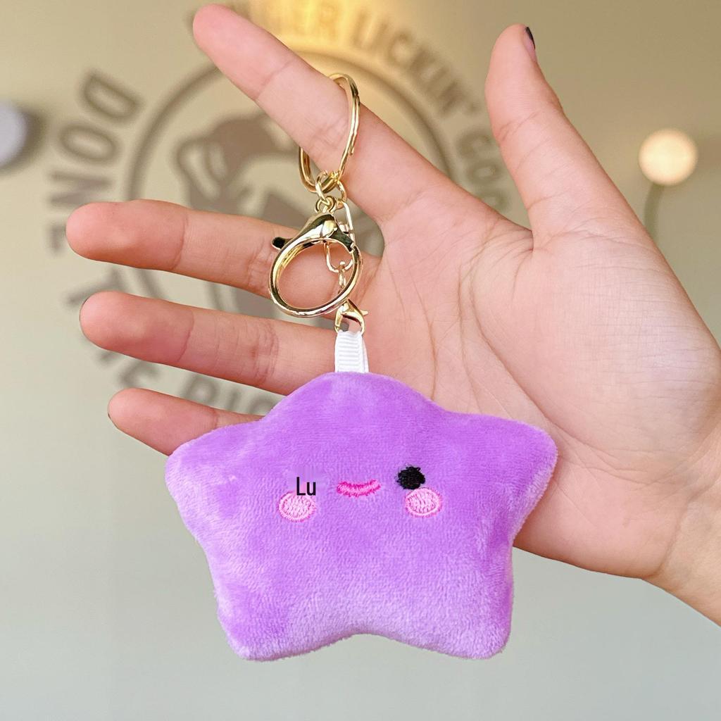 Urocza pluszowa zawieszka w kształcie gwiazdki: Dziewczęcy Plecak Brelok Akcesorium