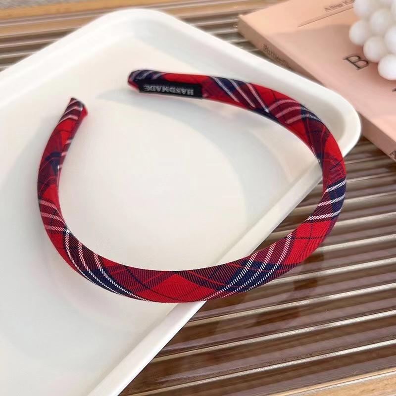Fashion Vintage Plaid Hair Bands for Women Girls French Retro Headband Girls Hairband Hair Hoop Female Hair Accessories Headwear