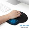 Comfortable Memory Foam, Ergonomic Business Wrist Rest Mouse Pad, Desk Mouse Wrist Support, Notebook Hand Rest Medium Size Thick Palm Pad Black 3624
