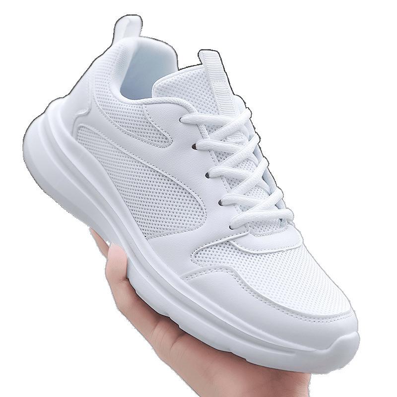 Spring and summer white sneakers mesh breathable running shoes student