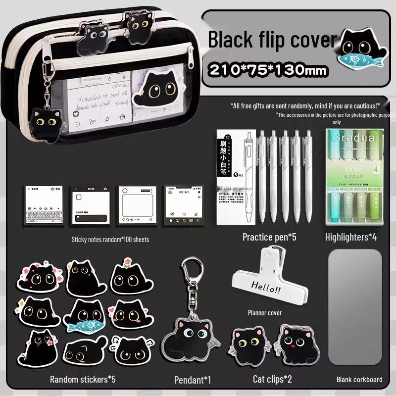 Girls' Nine-Layer Large Capacity Pencil Case - New Trendy Stationery Box for School Students