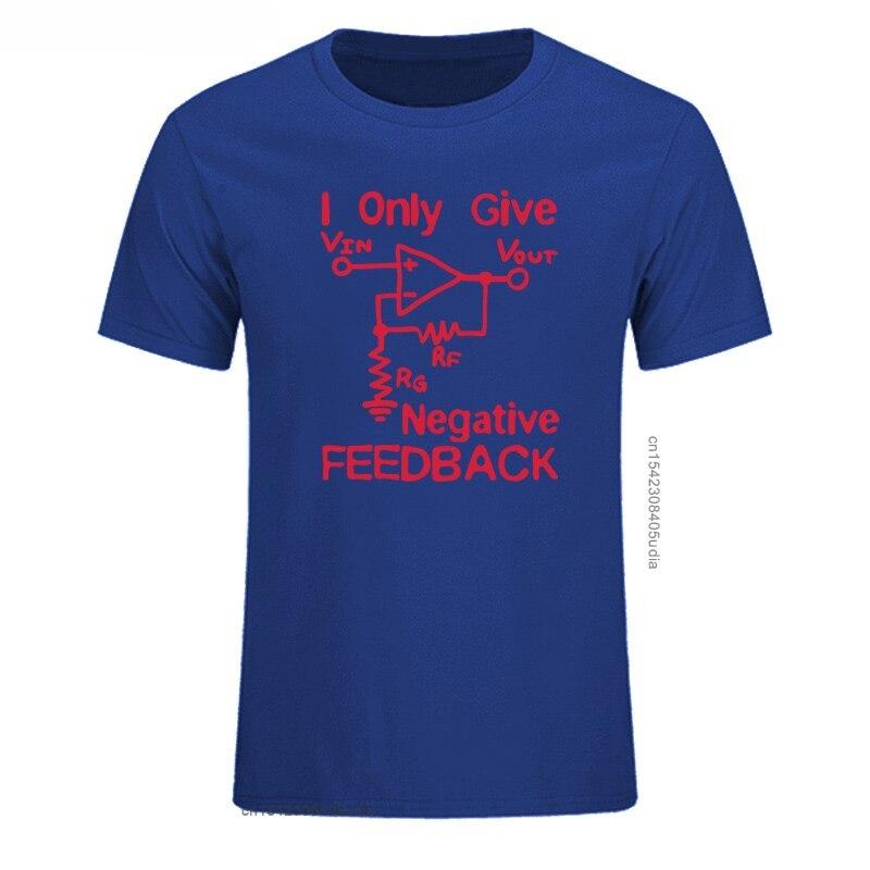 New Funny Cotton Oversized T Shirt Men Cotton Print Tee I Give Negative Feedback Computer Engineer T-Shirt New Fashion