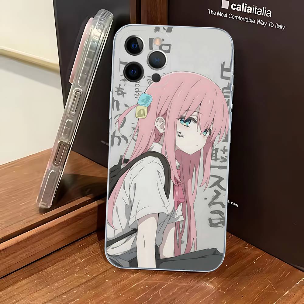

B-BOCCHI THE ROCK! Phone Case For IPhone 11 13 16 12 17 14 15 Pro Max Plus Soft Clear Back Cover Coque iPhone 16pro max