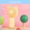 2024 New Cartoon Style Mini Portable Small Fan With Strong Wind Power Usb Charging Handheld Fan For Logo Making