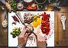 GLASS PLATE CUTTING BOARD 52x40 SPICES