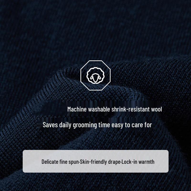 EMZ Men's Wool Knit V-Neck Vest