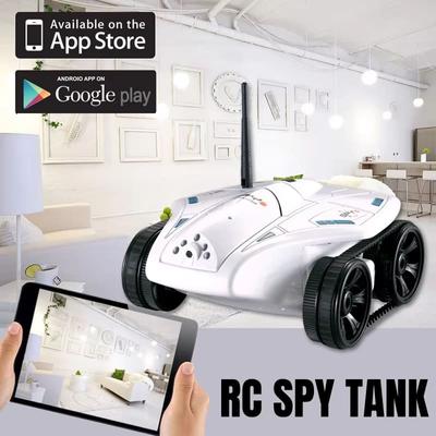Novo tanque RC com câmera HD de 0,3 MP FPV 50 minutos de resistência Sensor de gravidade Controle remoto Wi-Fi Transmissão em tempo real Carro tanque Brinquedo infantil Presente