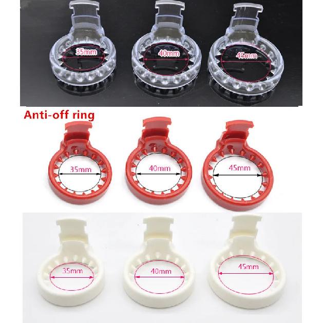 New Design Plastic  Male Cock Lock 4 Rings Chastity Anti-off Device Cage CB6000 Bondage Restraints SM Sex Toy for Men