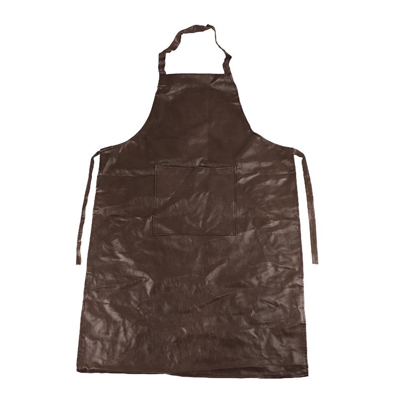 Waterproof Oil Proof Aquaculture Extended PU Leather Apron Thickening Kitchen Canteen Restaurant Labor Protection Home Appliance