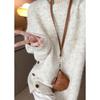 Autumn/Winter Loose Slit Pullover: Women's Solid Color Slimming Knitwear