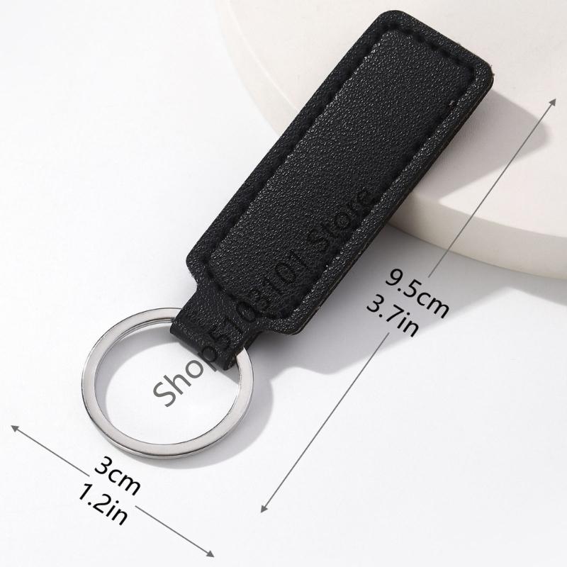 X6HE Anti Scratch Keychain Organizers Lightweight PU Leather Construction For Drivers Cyclists Daily Commute Cycling