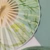 Folding Hand Fan, Portable Windmill Fan, Rotating Round Fan, Traditional Dance Fan, Hanfu Cheongsam Show, Summer Cooling Fan