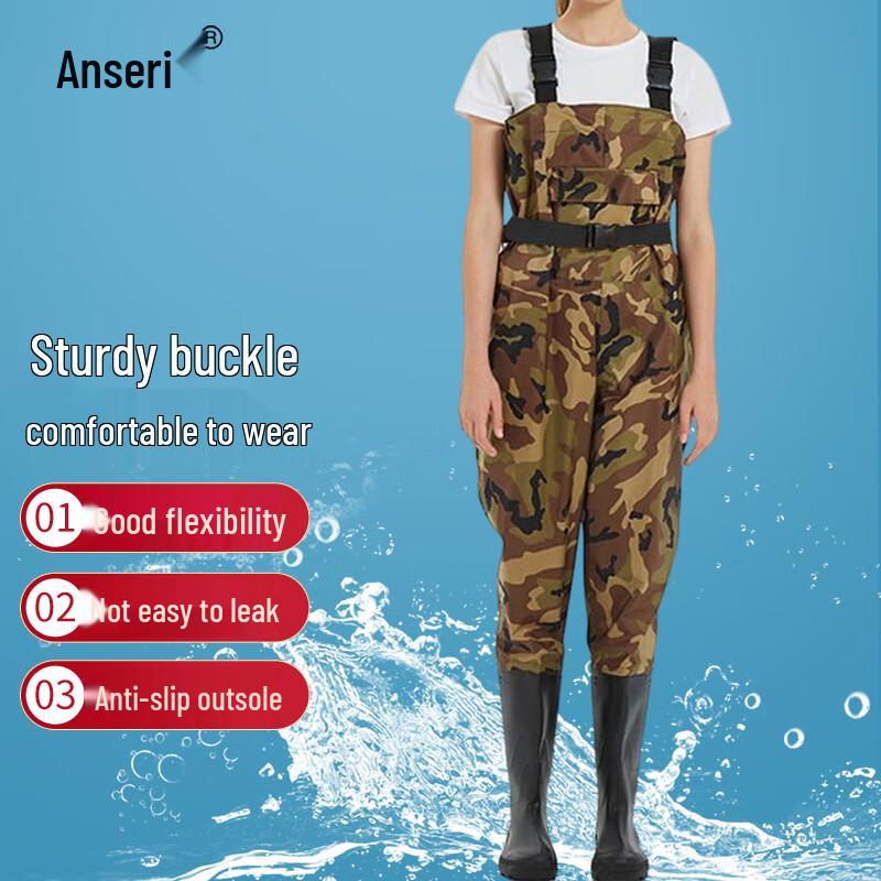 

Anseray Camouflage Plus Velvet Waterproof Waders 42