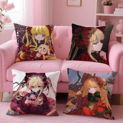 Anime R-Rozen M-Maiden Povlak na polštář Pohodlný oboustranný povlak na polštář Ideální do auta, na pohovku, do ložnice a další