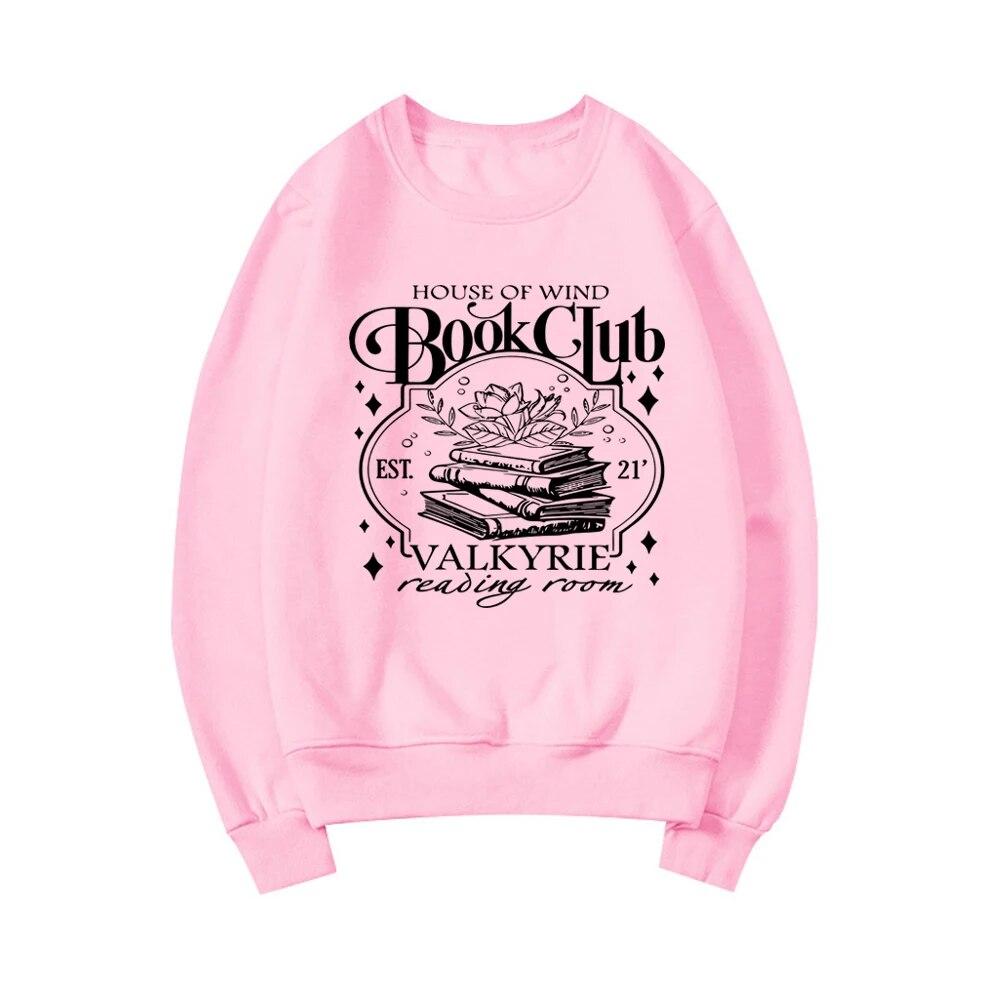 House of Wind Library Velaris Sweatshirt Acotar Book Club Sweater Night Court SJM Throne of Glass Sweatshirt Long Sleeve Pullovers