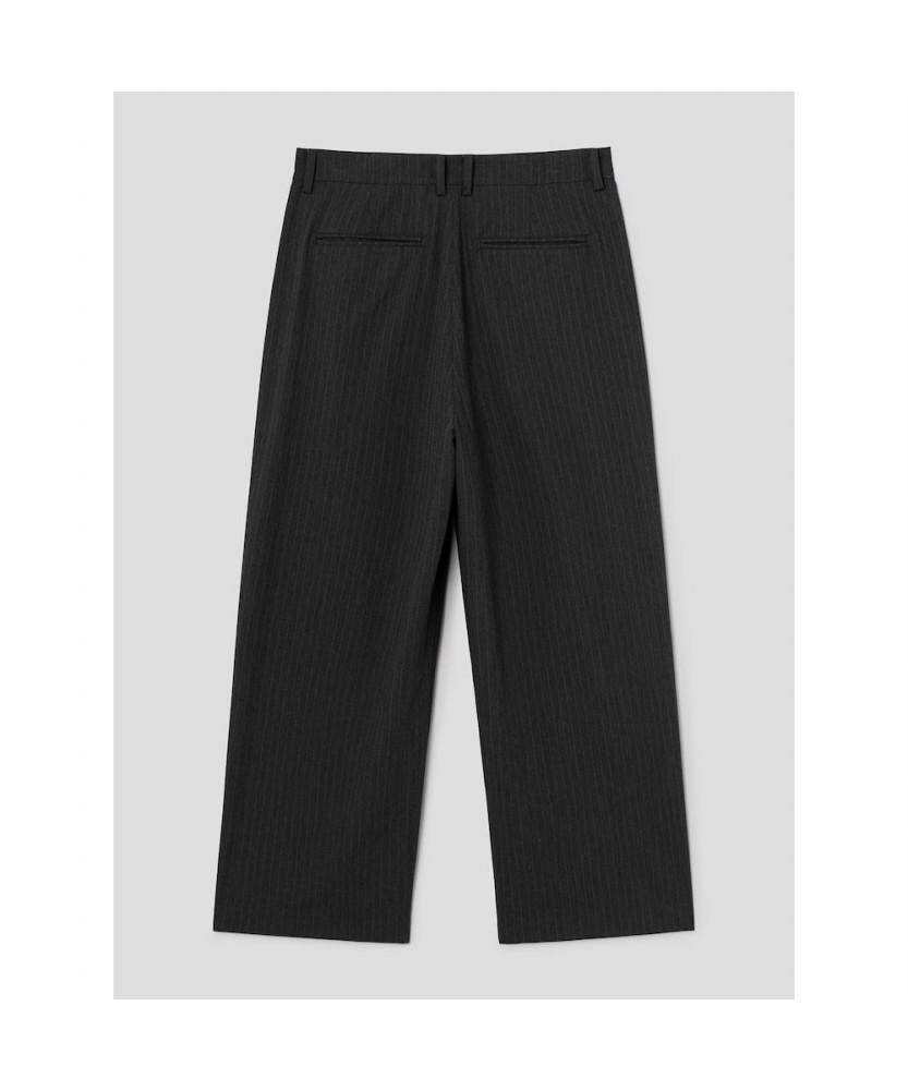 8seconds Pinstripe Wide Slacks Ash