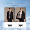Antonio Men's 70% Wool Double-faced Overcoat with Detachable 85% Duck Down Liner