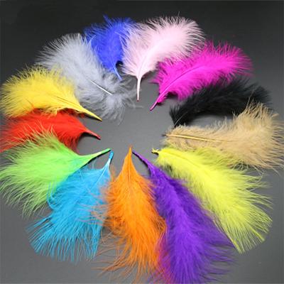 50 pz /Lotto Piume di Tacchino Colorate Per Artigianato Piume di Marabù Per Decorazione 4 -7 "10 -16cm Accessori Ricamo Decorazione Fai da Te Piuma