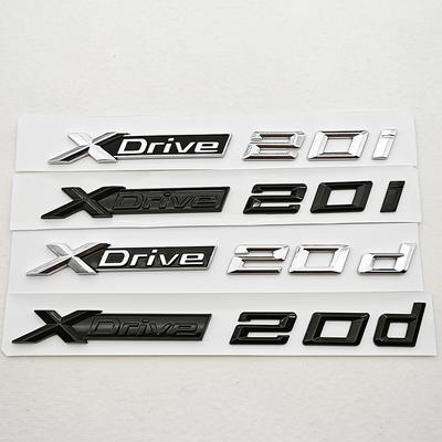 X1 X2 X3 X4 G01 3D ABS Car Letters Logo XDrive 20d X Drive 20i Rear Trunk Badge Side Fender Emblem Exterior Accessories