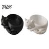 Talos Blumentopf-Ornament, 3D-gedruckte schlafende Drachenform, matt großer gewölbter Pflanztopf, für Heim-Büro-Schreibtisch-Garten-Dekoration