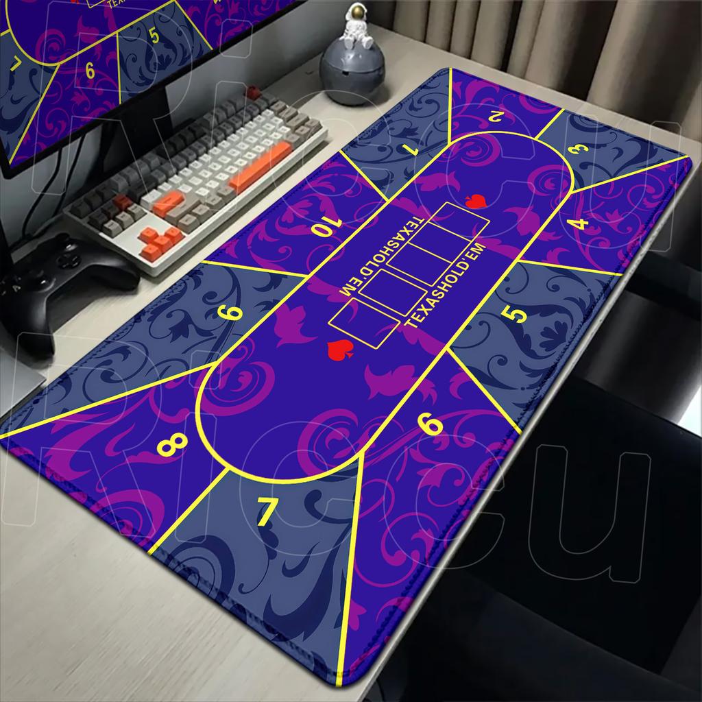 Více velikostí Rozložení pro poker Gumová protiskluzová podložka Koberec XXL Velký podložka na stůl Texas Hold'em Kostky a ruleta Kancelářská herní podložka pod myš