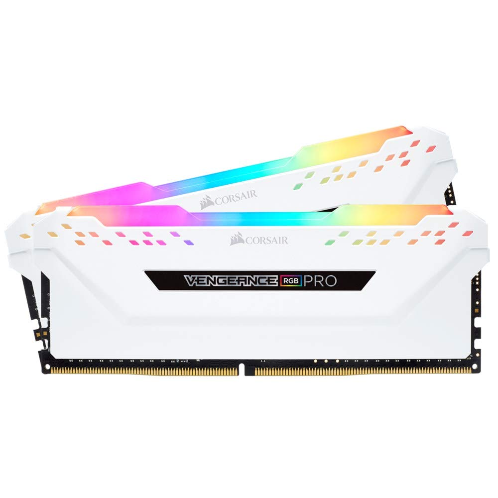 

Corsair Пам ять DDR4-3600 МГц для настільного ПК серії VENGEANCE RGB PRO 16 ГБ [8 ГБ x 2] CMW16GX4M2D3600C18W білий