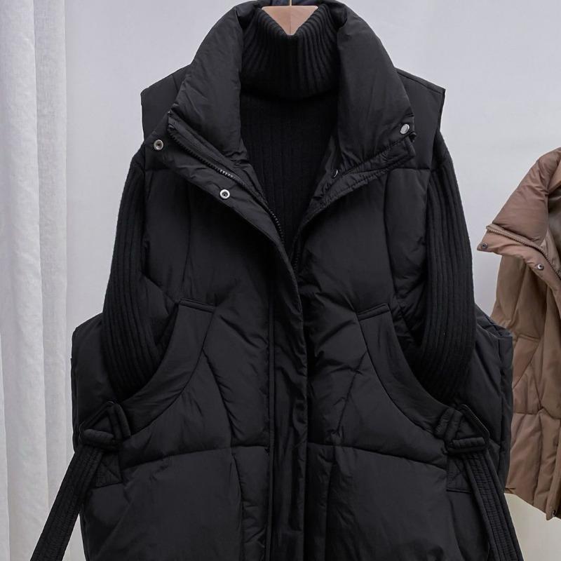 m down cotton vest women's fashion sleeveless jacket other silk