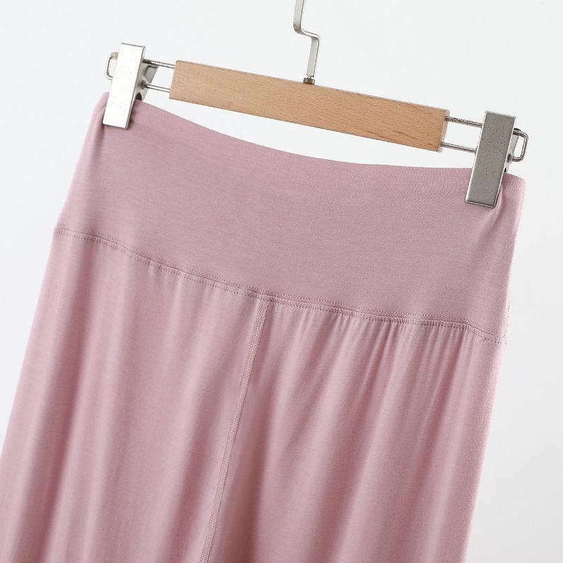 Modal Women's High-Waisted Slimming Leggings, Plus Size, Spring/Autumn Tapered Pants