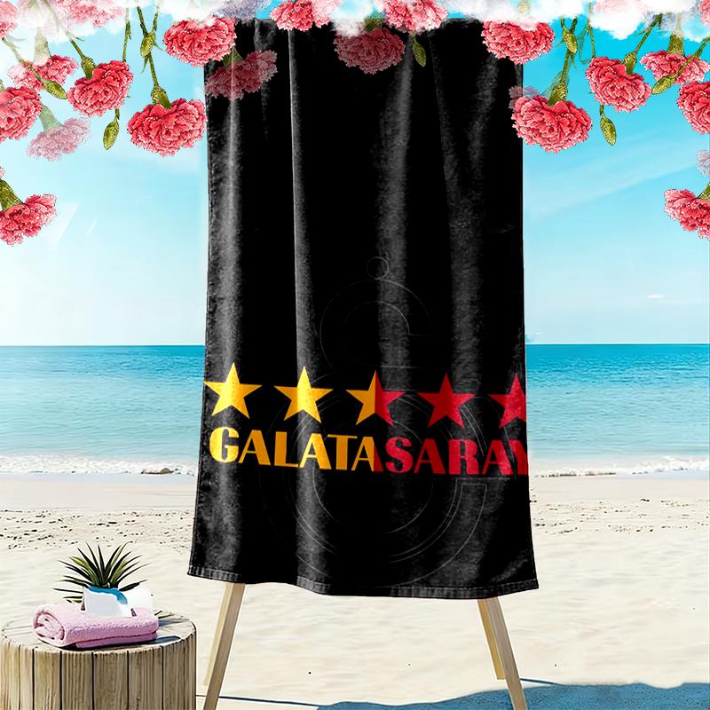 1pc Galatasaray SK Beach Towel, Outdoor Activities Perfect Summer Travel Supplies, As A Gift for Festivals