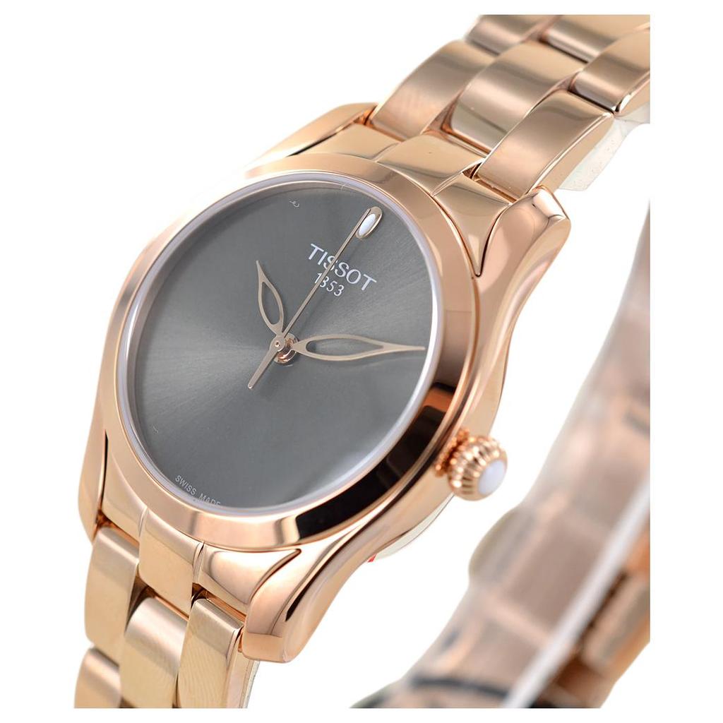 TISSOT Quartz Movement 30m Water Resistance Women's Watch 30mm Gray Dial Stainless Steel Case T112.210.33.061.00