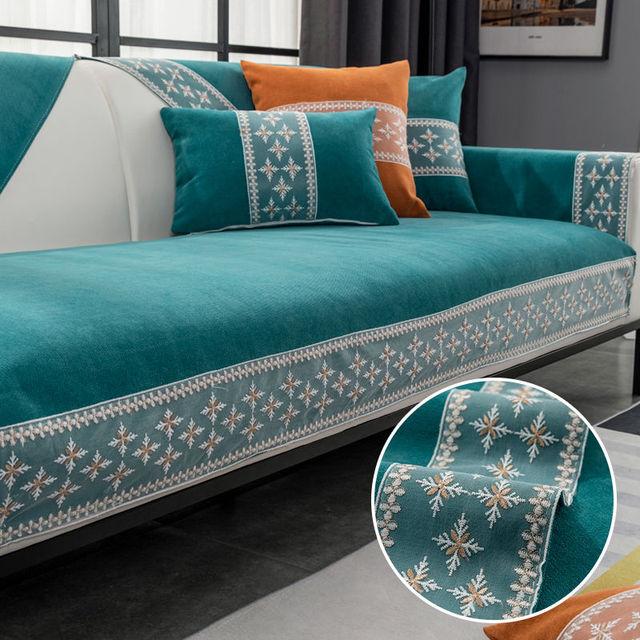 Cotton Linen Sofa Cover High High-grade Anti -Slip Sofa Cushion Sofa Towel Home Use Living Room Sofa Full Cover Four Seasons Available