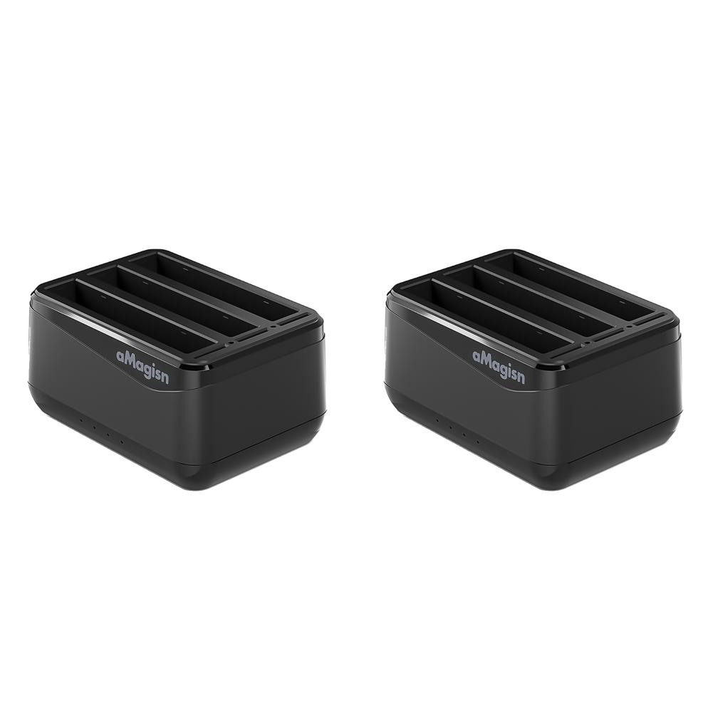 

EY# 3-slots Battery Charger Hub with Misro SD Card Slots for Insta360 X4 Camera