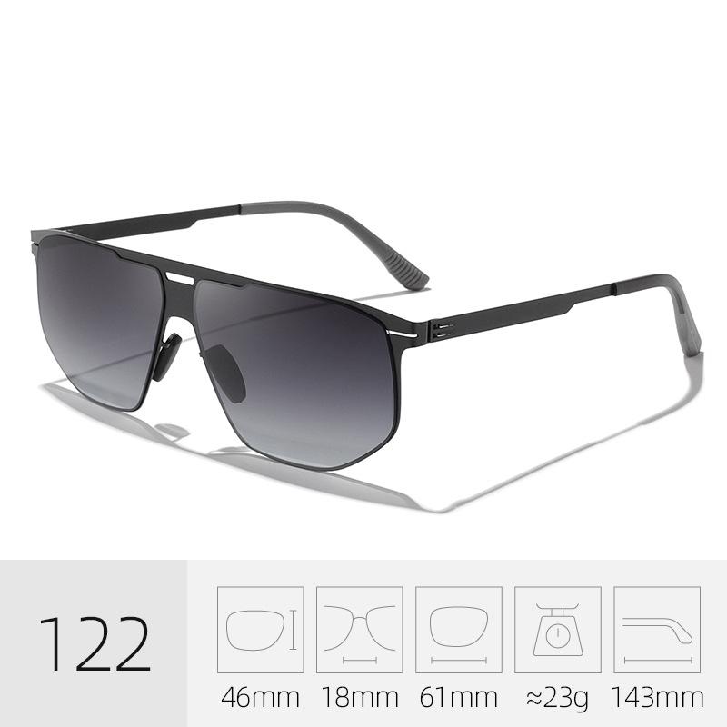 Men's Ultralight UV400 Frog Eye Polarized Sunglasses - High-End Nylon for Driving