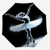 1pc Ballerina Dance Automatic Open/Close Umbrella with Windproof, 8-Rib Sturdy Canopy, Durable Ribs, Fashionable Design1224A