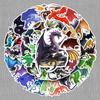 50pcs Dragon Graffiti Stickers: Cool DIY Waterproof Stickers for Skateboards, Water Bottles, Phone Cases, and Suitcases.