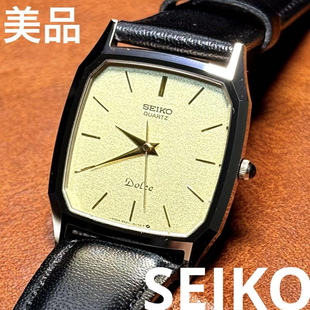 [USED] A80 Rare Working Seiko Dolce Square Watch from the 1980s