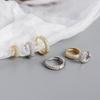 Fashion Rhinestone Hoop Earrings Gold Earring Hoops Chunky Hoop Earrings for Women 925 Silver Jewelry