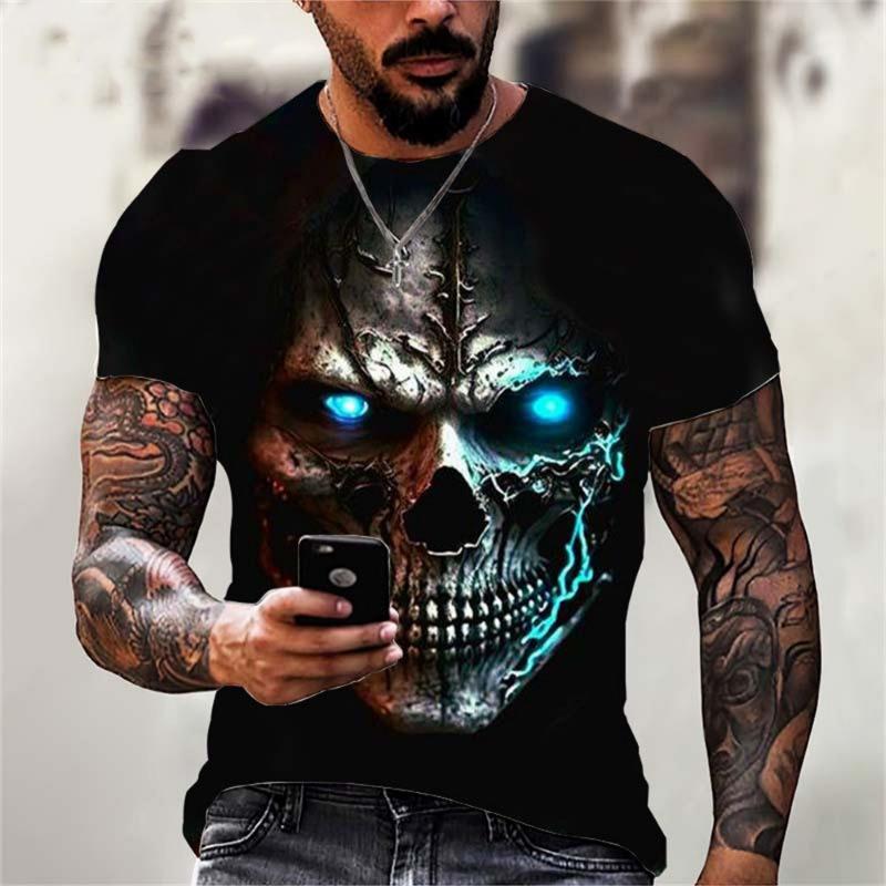 3D Printed Cool Sword Girl T-Shirt For Men Retro Dragon Pattern Tees Summer Casual O-Neck Short Sleeve Tops Street Tee Shirts