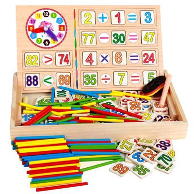 Çocuklar Ahşap Matematik Oyuncak Eğitici Matematik Hesaplama Oyunu Oyuncakları