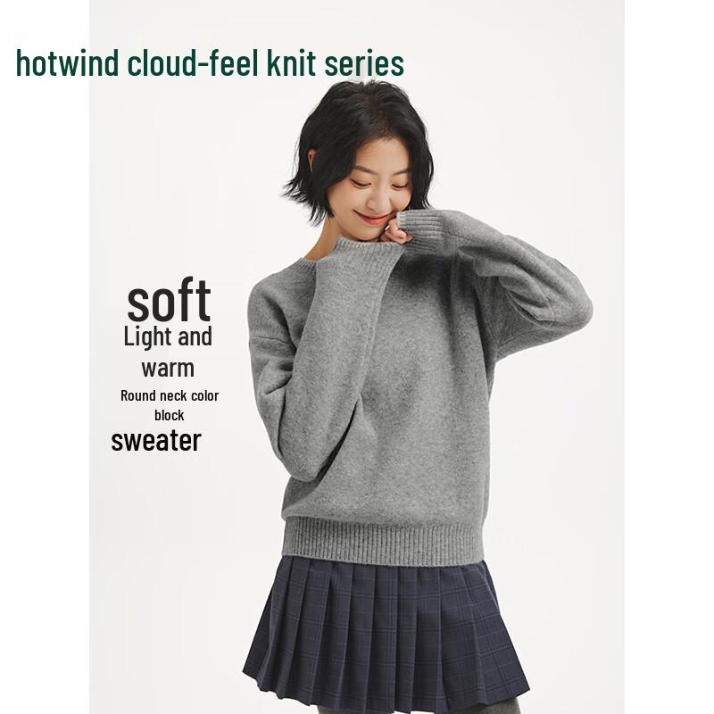 

Hotwind Women s Plush Round Neck Knit Sweater XL